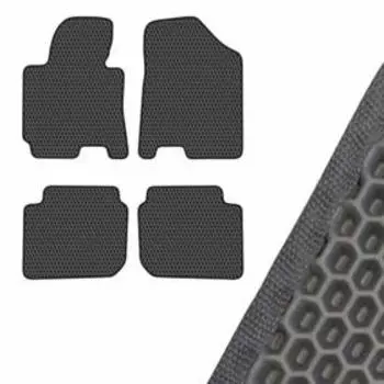 Коврик салона SKYWAY, KIA СERATO, 2013, левый руль 4шт, EVA Черный, S01705259