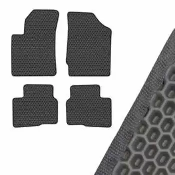 Коврик салона SKYWAY, KIA СERATO, левый руль 4шт, EVA Серый, S01706260