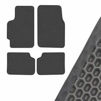 Коврик салона SKYWAY, KIA SHUMA 2, 2001-2004, левый руль 4шт, EVA Черный, S01705247