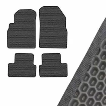 Коврик салона SKYWAY, OPEL ASTRA J хэтчбек, 2009, левый руль 4шт, EVA Черный, S01705388