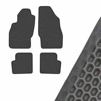 Коврик салона SKYWAY, OPEL CORSA D, 2006, левый руль 4шт, EVA Черный, S01705391