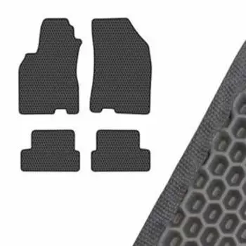 Коврик салона SKYWAY, RENAULT MEGANE III, 2008, левый руль 4шт, EVA Черный, S01705428