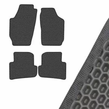 Коврик салона SKYWAY, SKODA FABIA, 2007, левый руль 4шт, EVA Серый, S01706434