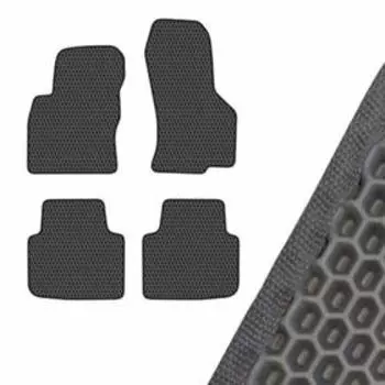 Коврик салона SKYWAY, SKODA SUPERB, 2015, левый руль 4шт, EVA Серый, S01706444