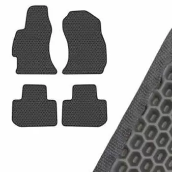 Коврик салона SKYWAY, SUBARU FORESTER, 2003-2008, левый руль 4шт, EVA Серый, S01706448