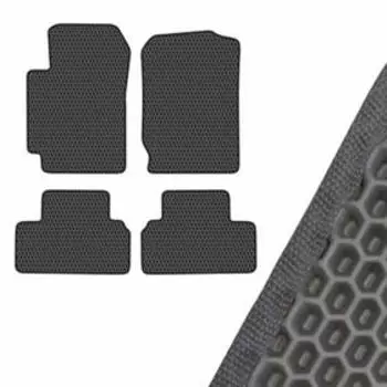 Коврик салона SKYWAY, SUZUKI G.VITARA III, 2005, 3D, левый руль 4шт, EVA Серый, S01706458