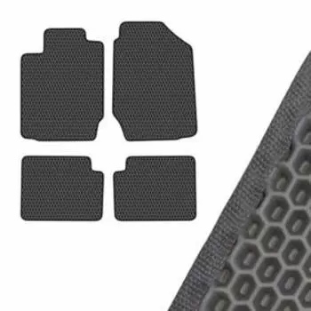 Коврик салона SKYWAY, TOYOTA COROLLA, 2002-2004, левый руль 4шт, EVA Серый, S01706475