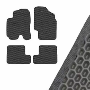 Коврик салона SKYWAY, TOYOTA RAV4, 5D, 2000-2003, левый руль 4шт, EVA Черный, S01705492