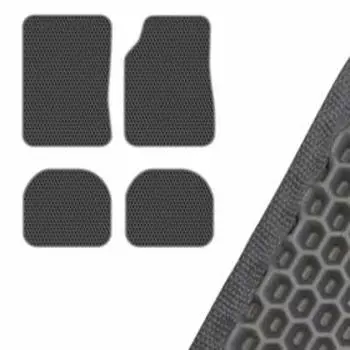 Коврик салона SKYWAY, Универсальный правый руль, 4шт, EVA Черный, S01702097