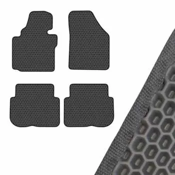 Коврик салона SKYWAY, ВАЗ 2109, 21099, 2113, 2114, 2115, 1987, левый руль 4шт, EVA Серый, S01705046