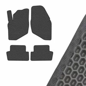 Коврик салона SKYWAY, VOLVO S80, 1998-2006, левый руль 4шт, EVA Черный, S01705504