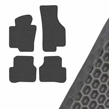 Коврик салона SKYWAY, WOLKSVAGEN PASSAT B 6-7, 2005, левый руль 4шт, EVA Черный, S01705521