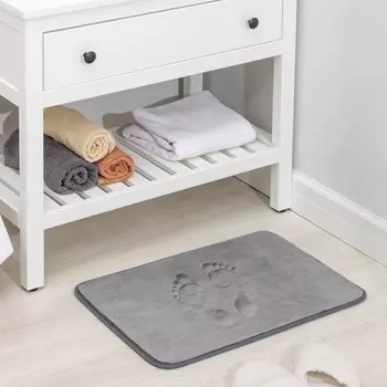 Коврик SAVANNA Memory foam, 40×60 см, цвет серый