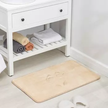 Коврик для ванной с эффектом памяти SAVANNA Memory foam, 5080 см, цвет бежевый