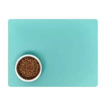 Коврик силиконовый под миску, 40 х 30 см, зелёный