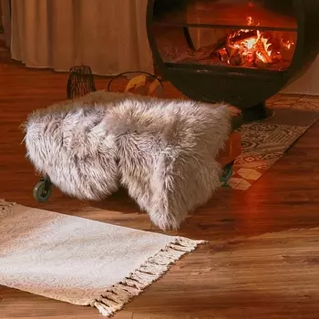 Коврик SL Home Cotton, 6090 см, светло-серый, хлопок 50%