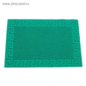 Коврик "Spongy" Меандр 40х60 см, цвет зеленый