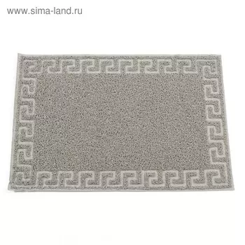 Коврик "Spongy" Меандр 50х80 см, цвет серый
