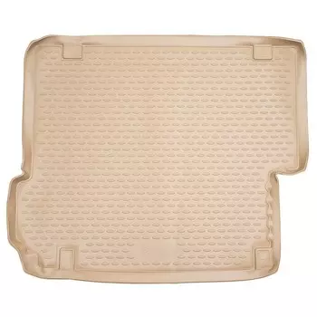 Коврик в багажник BMW X3, 2010-2016 кросс. (полиуретан, бежевый)