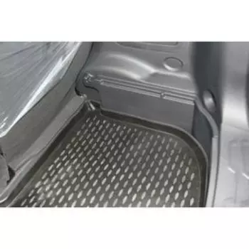 Коврик в багажник KIA Soul, 2008-2016 нижний, кросс. (полиуретан)