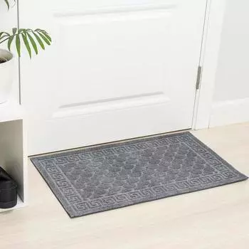 Коврик влаговпитывающий «Чешуйки», 4060 см, цвет серый