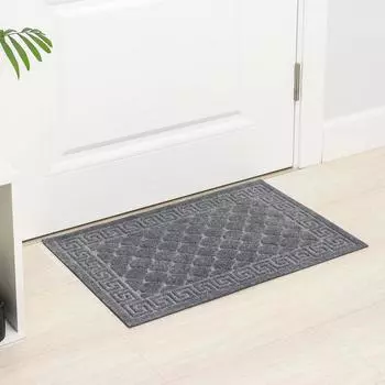 Коврик влаговпитывающий «Чешуйки», 45×75 см, цвет серый