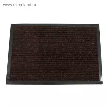 Коврик влаговпитывающий «Ребристый», 120х250 см, цвет коричневый