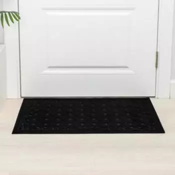 Коврик влаговпитывающий «Ромбы», 45×75 см, цвет чёрный