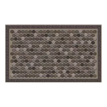 Коврик влаговпитывающий «Точки», 46 х 76 см, коричневый