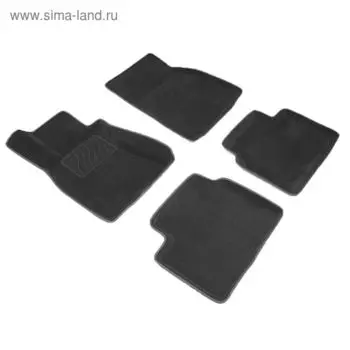 Коврик ворсовый для Ford MONDEO IV, 2010-2015, Черный