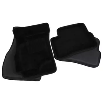 Коврик ворсовый для Hyundai Accent, 2000-2002, Черный