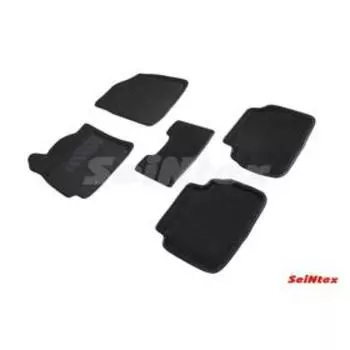 Коврики 3D для KIA CERATO IV, 2018-н.в, черные , комплект