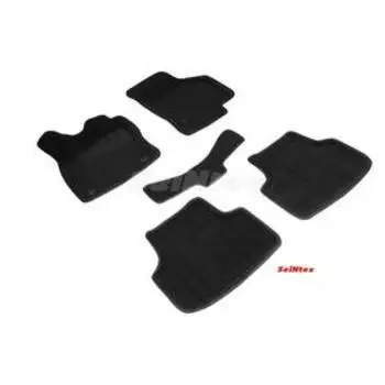 Коврики 3D для Skoda Octavia A7, 2013-2020, серые , комплект