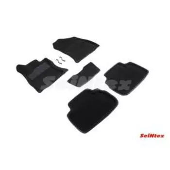 Коврики 3D для Subaru Forester V, 2018-н.в, черные , комплект