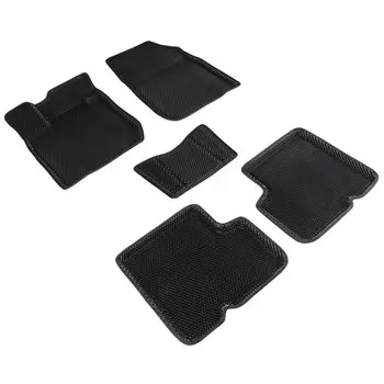 Коврики 3D EVA "РОМБ", для Renault Logan, 2004-2014, Lada Largus, (2 ряда), 2012-н.в