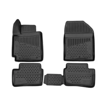 Коврики 3D в салон для Kia Picanto (III, IIIr), 2017-, хб., 4 шт.