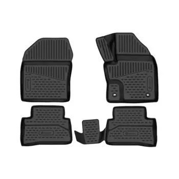 Коврики 3D в салон для Toyota C-HR (I, Ir) 2016-, 2WD, П.Р. 4 шт.