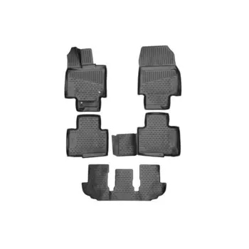 Коврики 3D в салон для Toyota Highlander, 2019-, 5 шт.