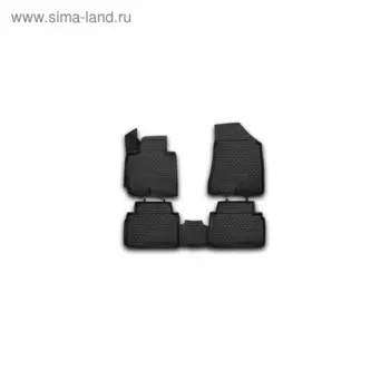 Коврики 3D в салон KIA Sportage, 2010-2016, 4 шт. (полиуретан)