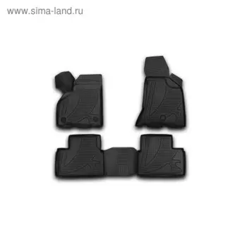 Коврики 3D в салон LADA Priora, 2010-, 4 шт. (полиуретан)