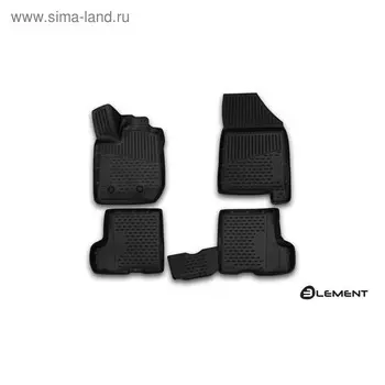 Коврики 3D в салон LADA Xray, 2015-, (компл. с ящиком), 4 шт. (полиуретан)