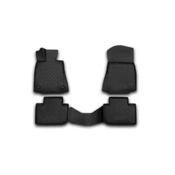 Коврики 3D в салон LEXUS IS250 2013-2015, 2015-2016, 4 шт. (полиуретан)