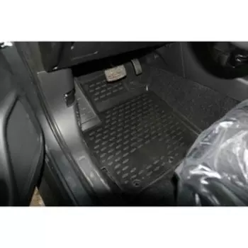 Коврики 3D в салон Mitsubishi Outlander, 2012-2015, 2015-2016, 2 WD, 4 шт. (полиуретан)