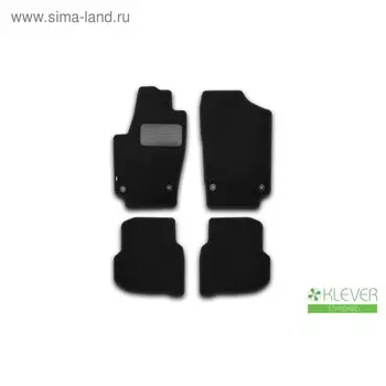 Коврики 3D в салон Renault Kaptur, 04/2016-2020, полиуретан, повышенная износостойкость, набор 4 шт