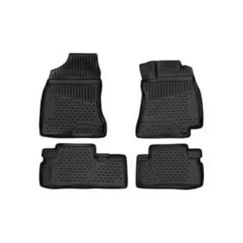 Коврики 3D в салон Renault Koleos, 2017-н.в., набор 4 шт, полиуретан