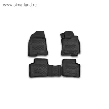 Коврики 3D в салон Toyota Prius-20 RH /DAA-NHW20/, 09/2003-05/2009, Правый руль, 4 шт