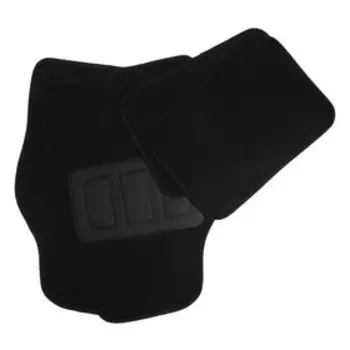 Коврики автомобильные TORSO, ворс, 64.544.5 см, 4330 см, черный, набор 4 шт