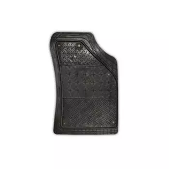 Коврики автомобильные универсальные, 3 предм. SKYWAY, полиуретановый, съемный ковролин задний с перемычкой, черный S01702008