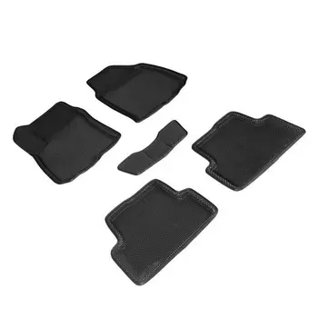 Коврики EVA 3D «Соты» в салон для Chevrolet Aveo II 2011-н.в.