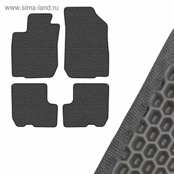 Коврики EVA Skyway, Lada Largus 2012- 3 ряд., серый, S01706534